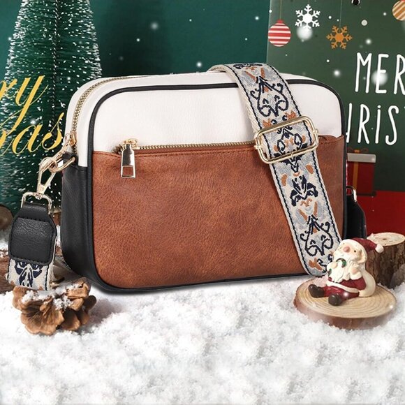 crossbody Bags for Women,Trendy Shoulder Vegan Leather Handbags, Satchel Purse w - Picture 5 of 8